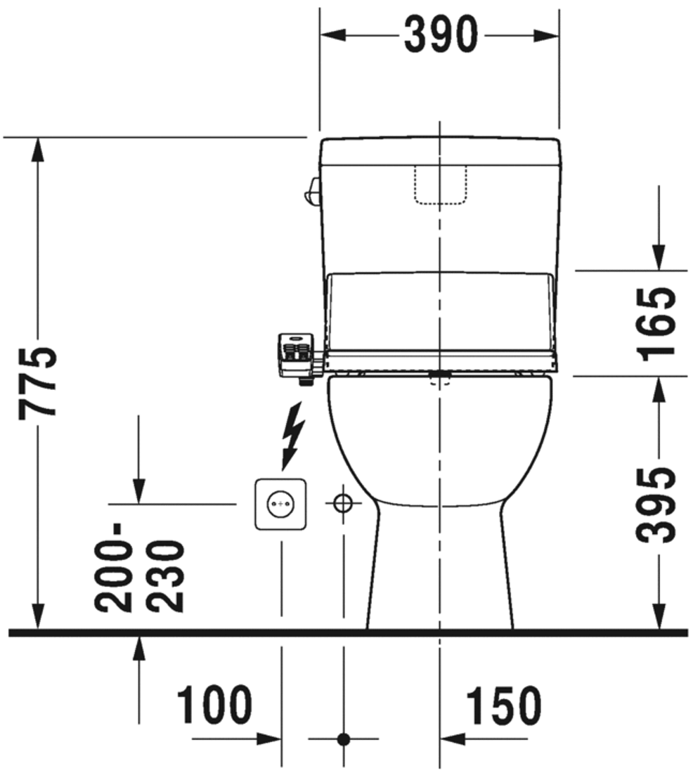 Slika od D-Code Two-piece toilet