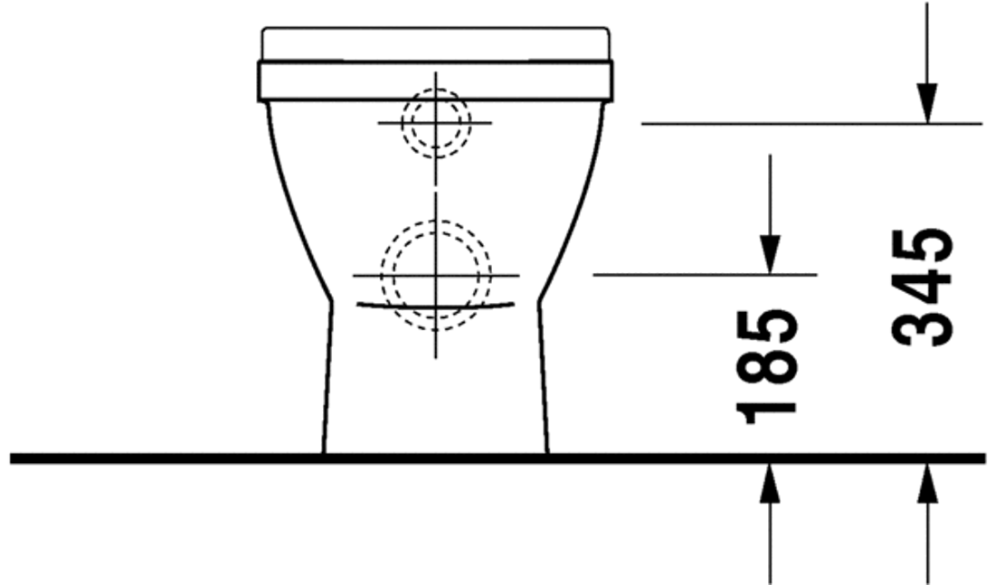 Slika od Starck 3 Toilet floor standing