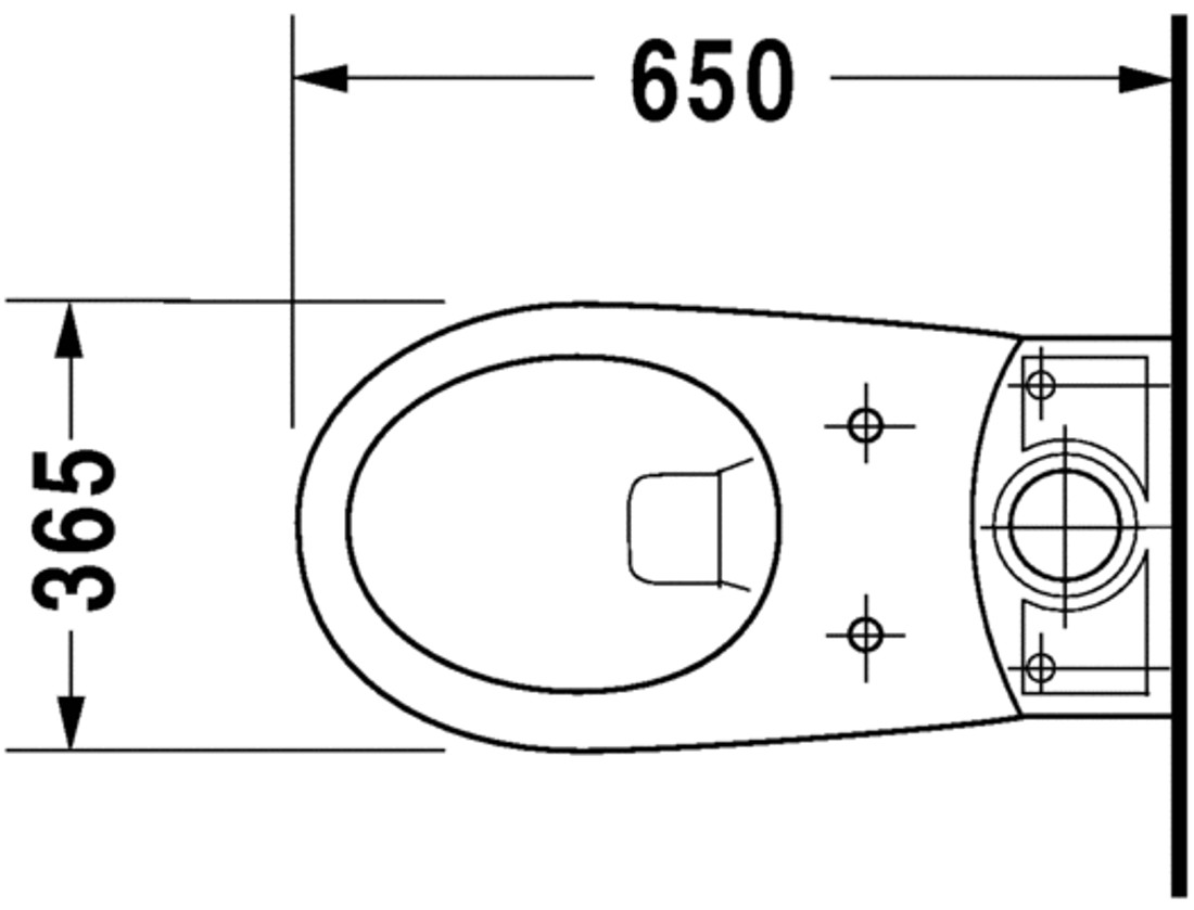 Slika od Duraplus Toilet wall mounted Practica-Cascade