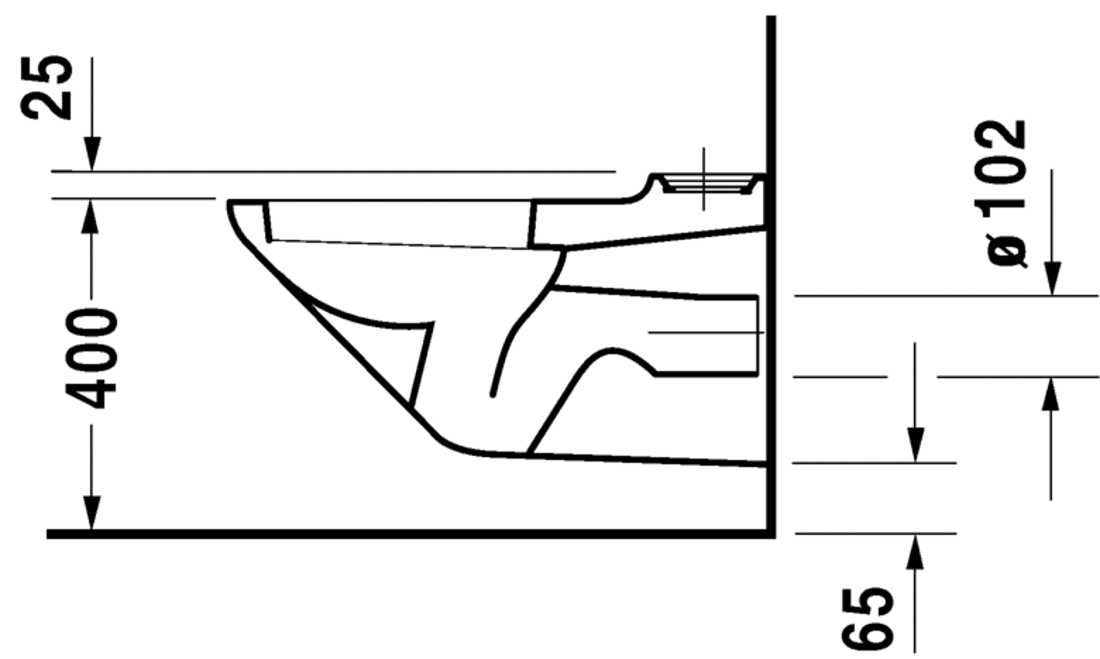 Slika od Duraplus Toilet wall mounted Practica-Cascade