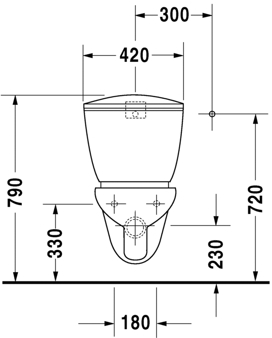 Slika od Duraplus Toilet wall mounted Practica-Cascade