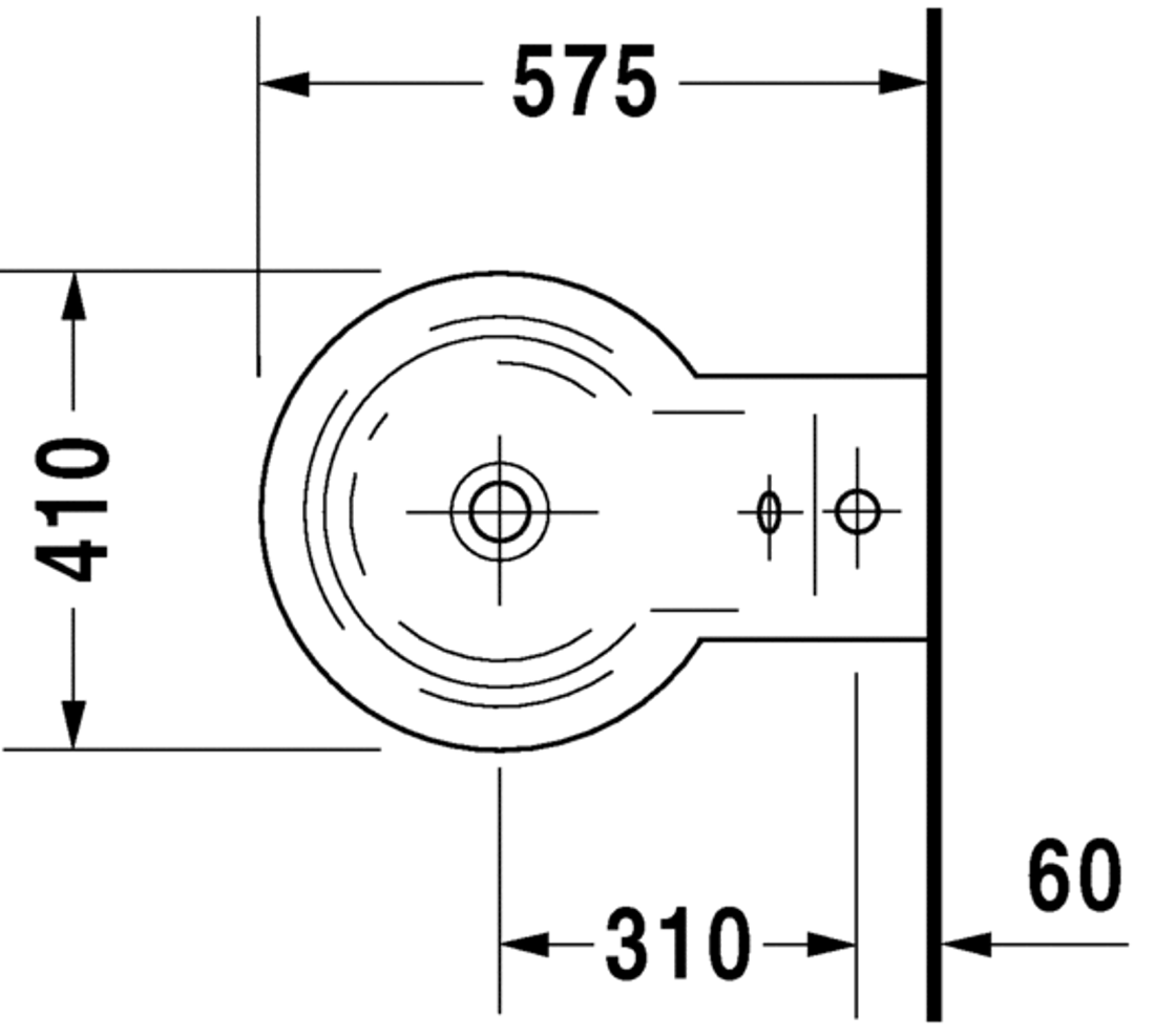 Slika od Starck 1 Bidet wall mounted