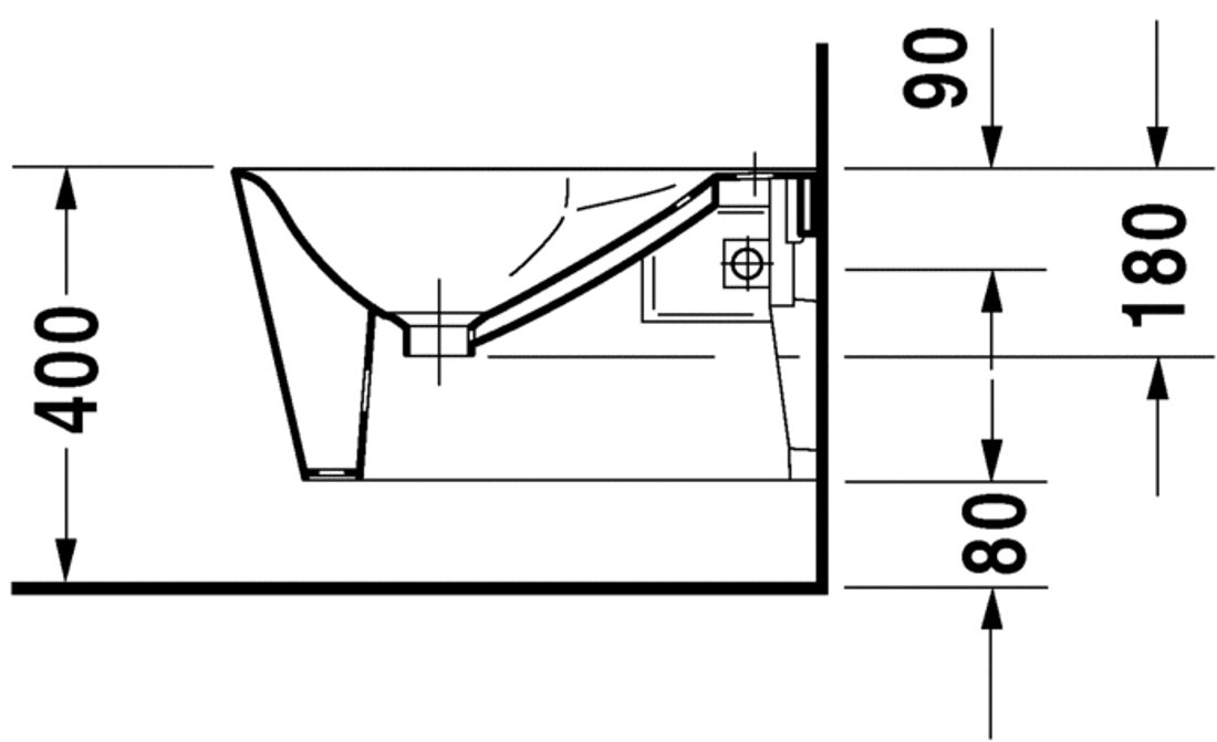 Slika od Starck 1 Bidet wall mounted