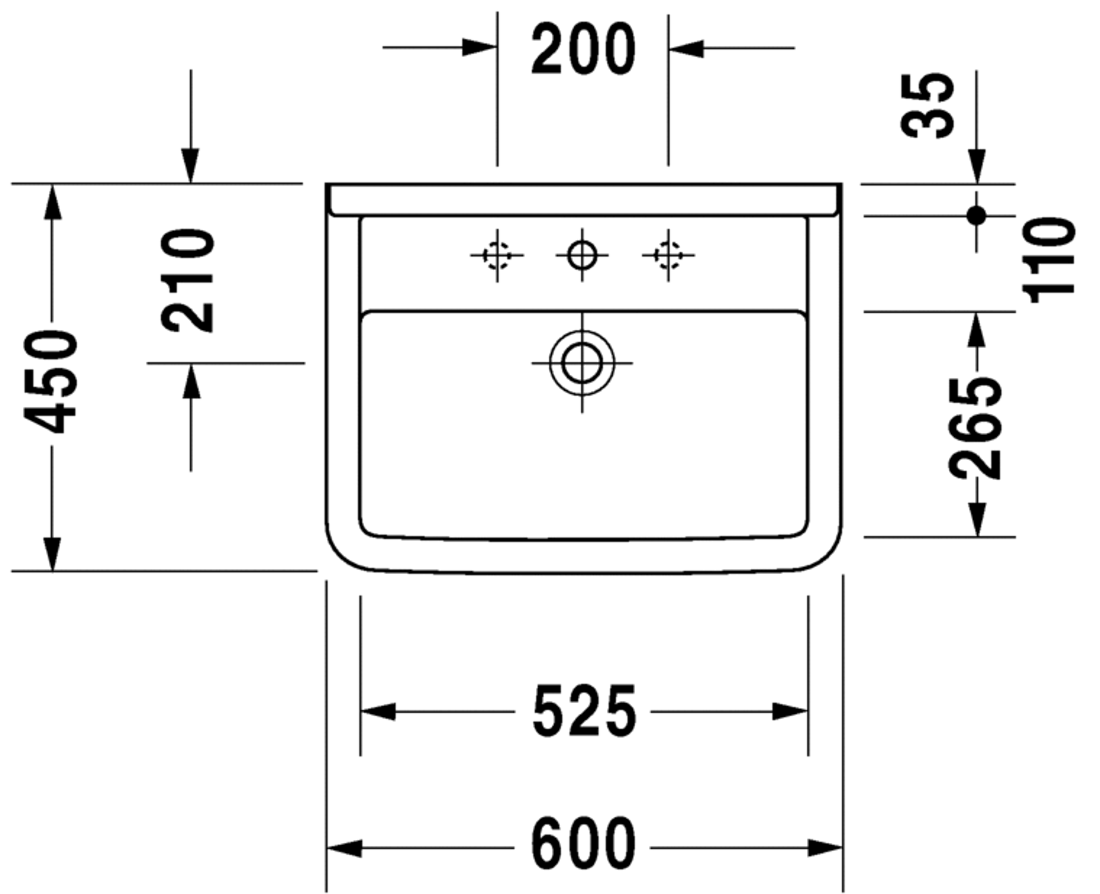 Slika od Starck 3 Washbasin 60