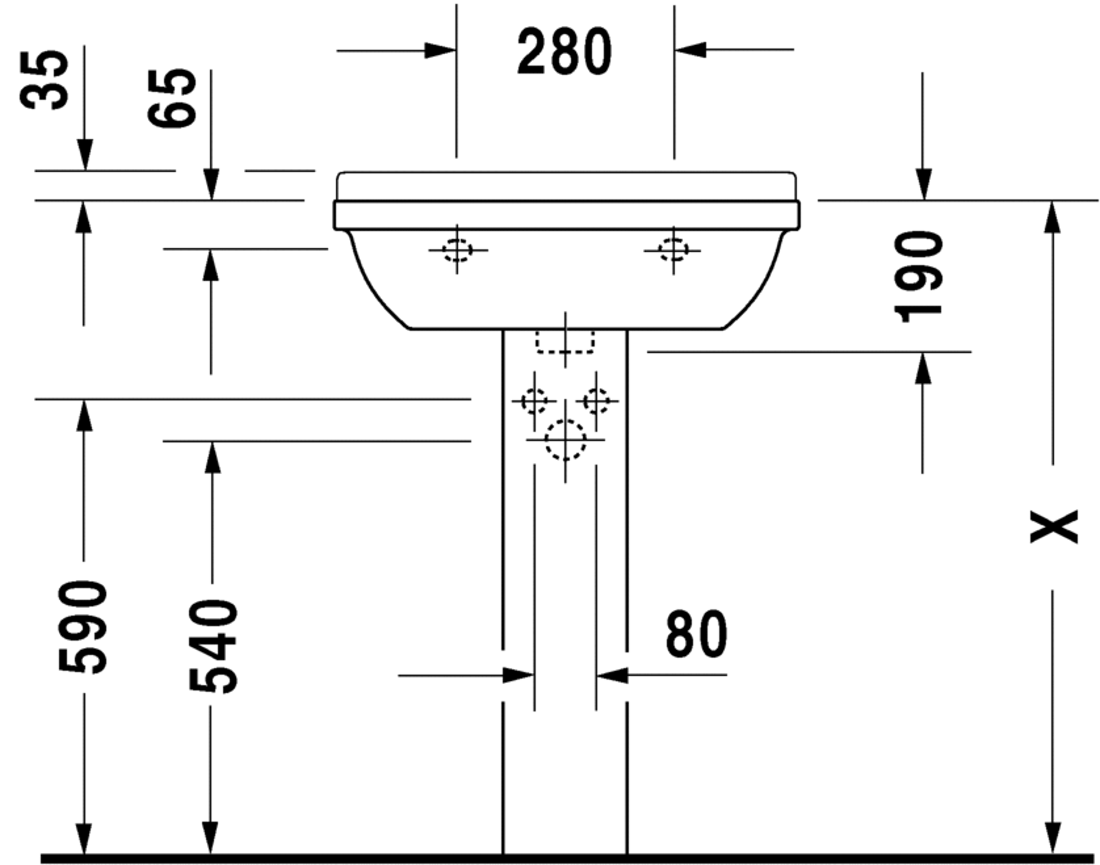 Slika od Starck 3 Washbasin 60