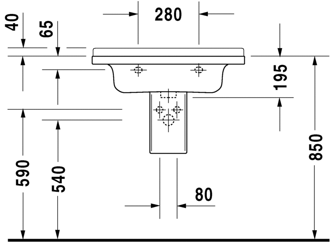 Slika od Starck 3 Washbasin, furniture washbasin 70