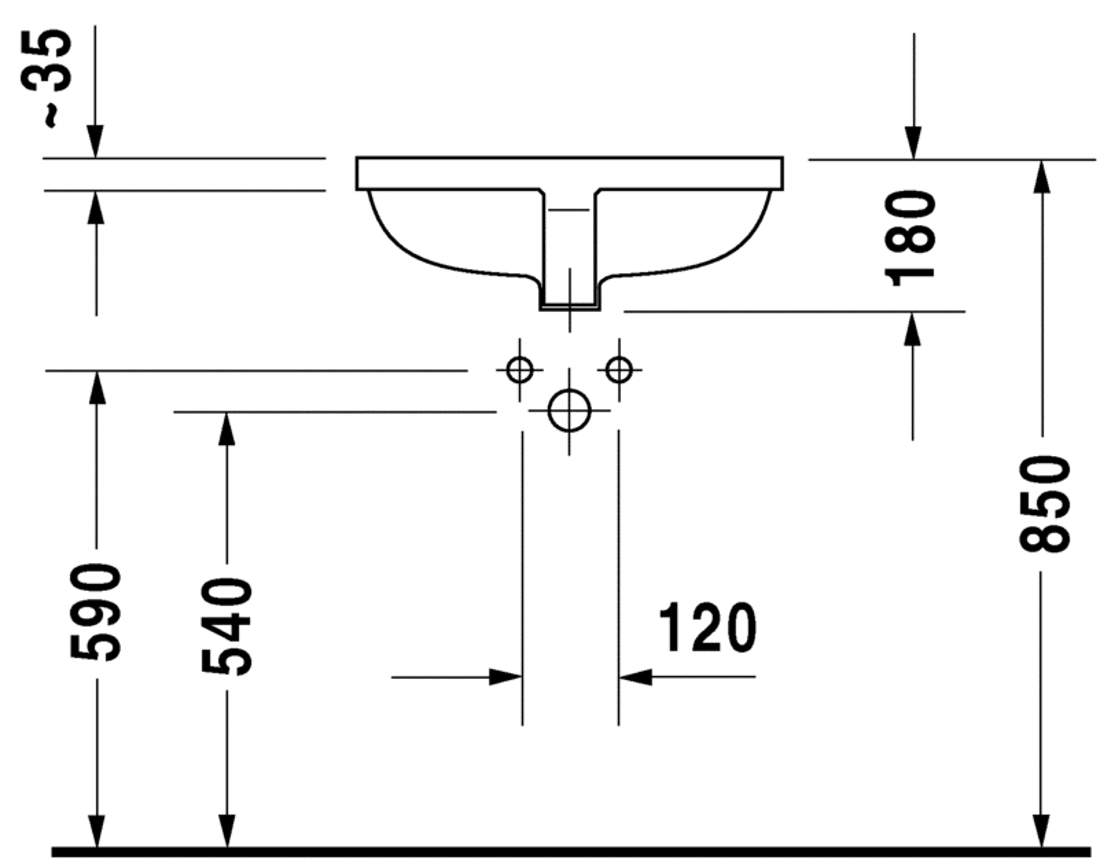 Slika od Starck 3 Vanity basin 49