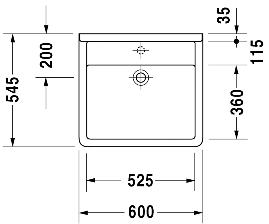 Slika od Starck 3 Washbasin Med 60