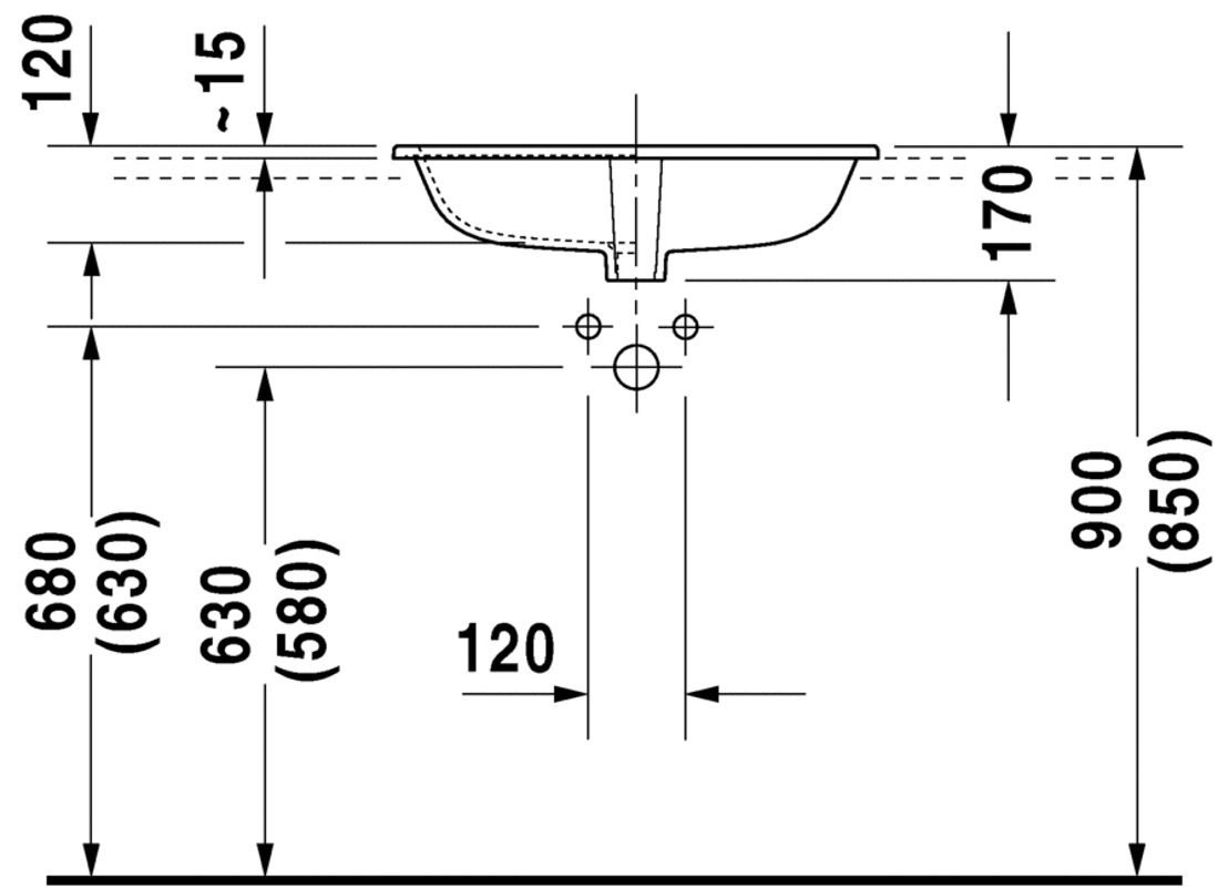 Slika od Happy D.2 Vanity basin 60