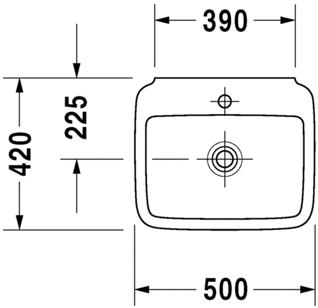 Slika od PuraVida Handrinse basin 50