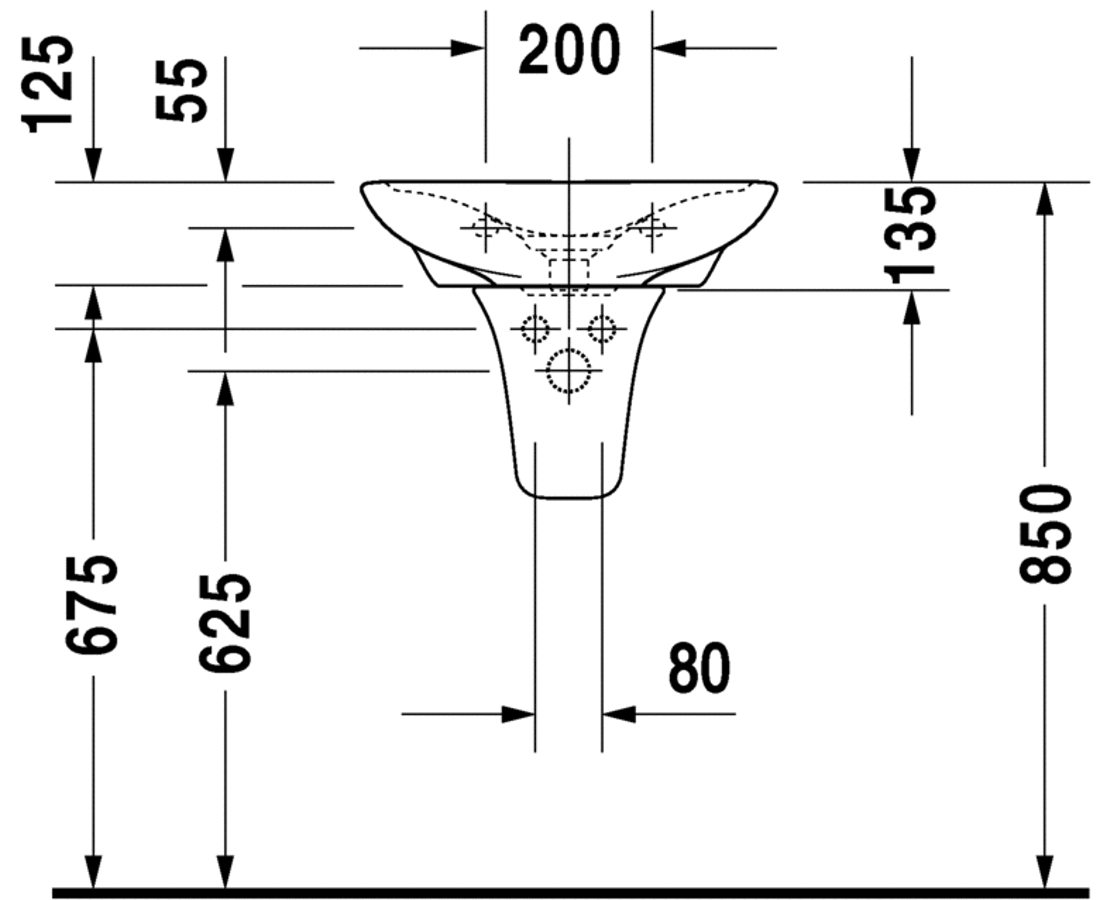 Slika od PuraVida Handrinse basin 50