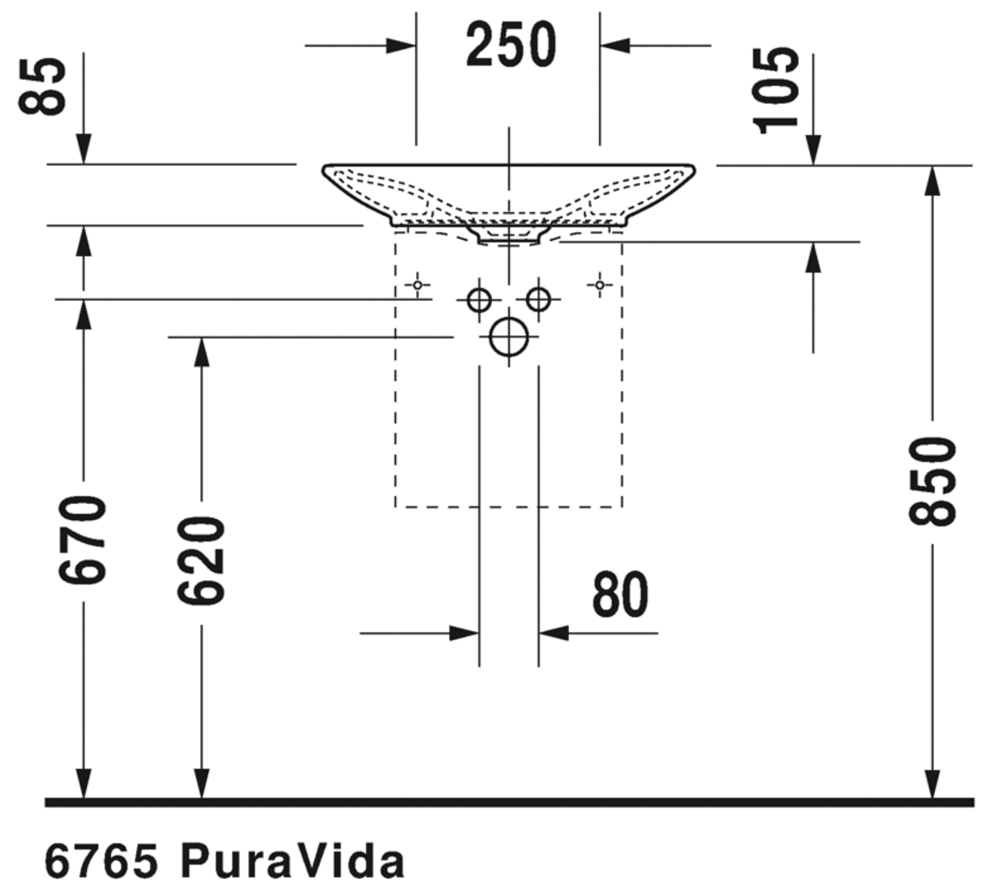 Slika od PuraVida Furniture handrinse basin 50