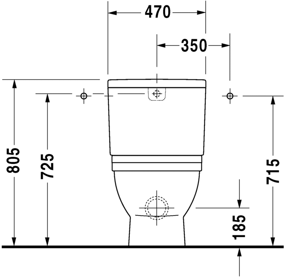 Slika od Starck 3 Toilet close-coupled Big Toilet