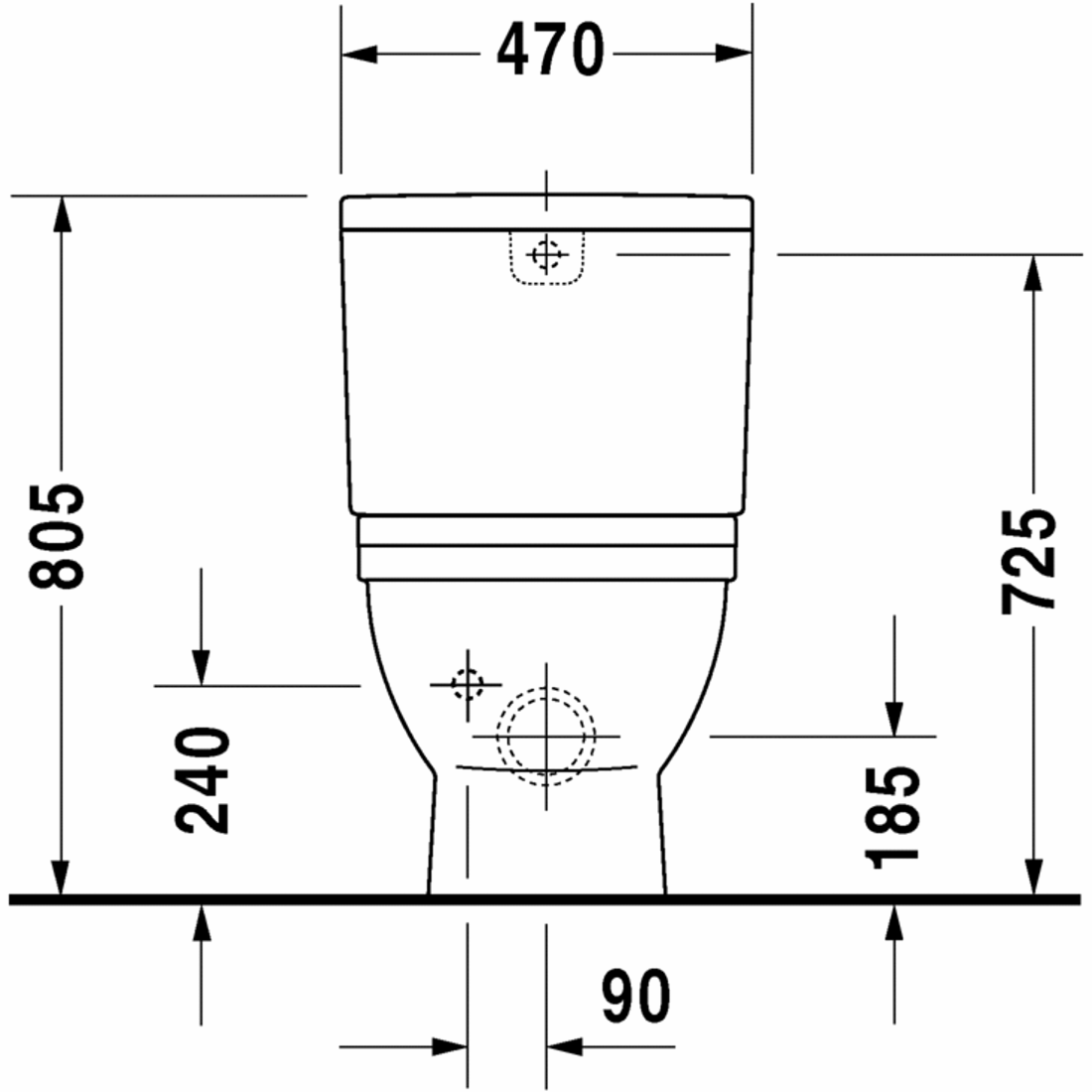 Slika od Starck 3 Toilet close-coupled Big Toilet