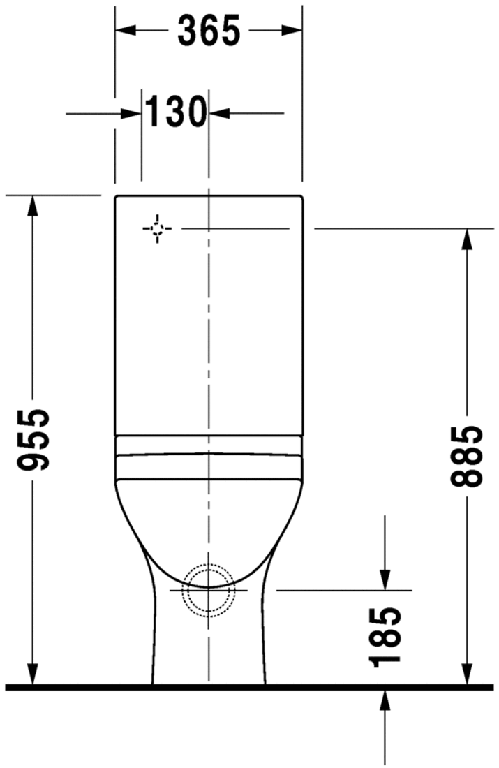 Slika od PuraVida Toilet close-coupled