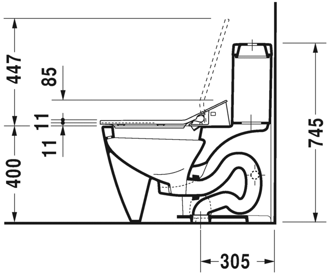 Slika od Happy D.2 One-piece toilet