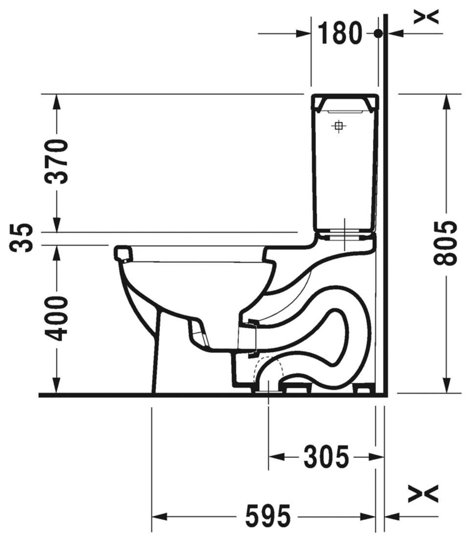 Slika od Starck 3 Two-piece toilet