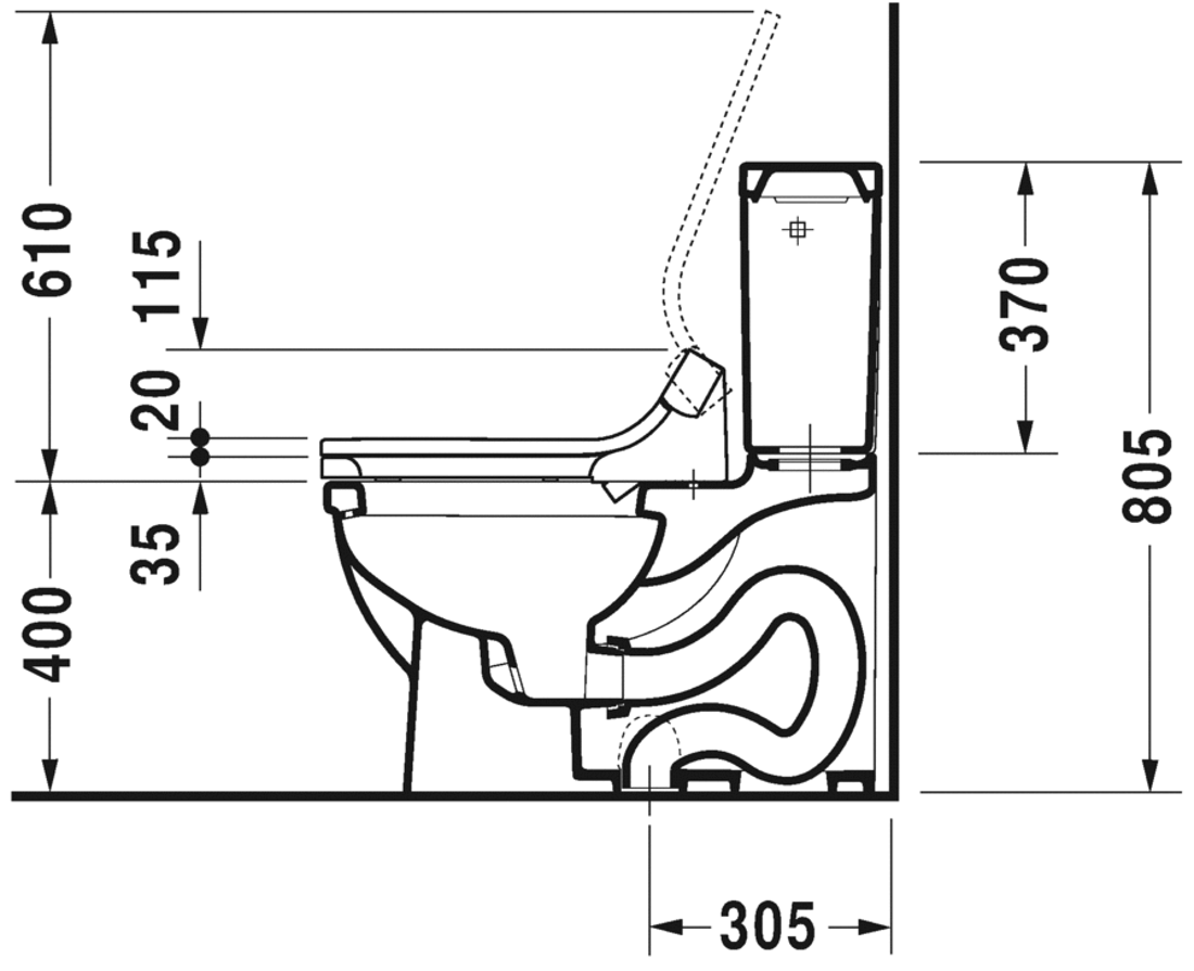 Slika od Starck 3 Two-piece toilet