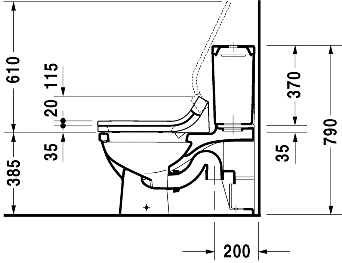 Slika od Starck 3 Two-piece toilet