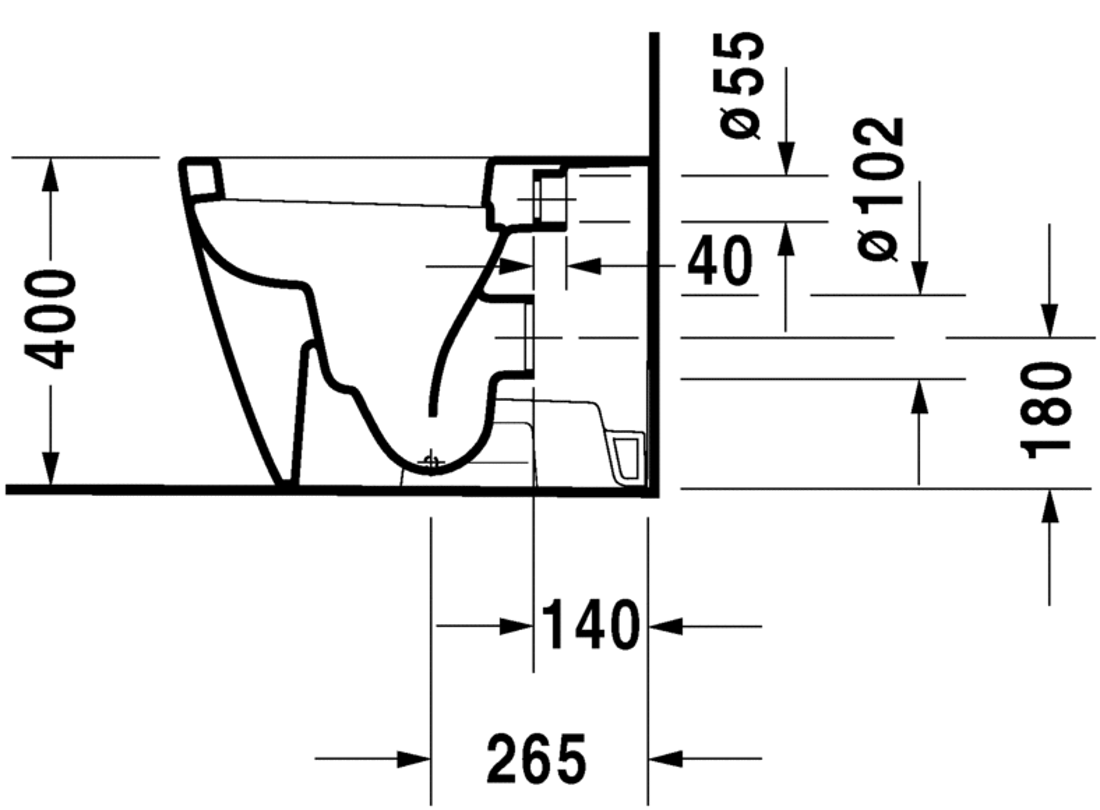 Slika od Starck 2 Toilet floor standing