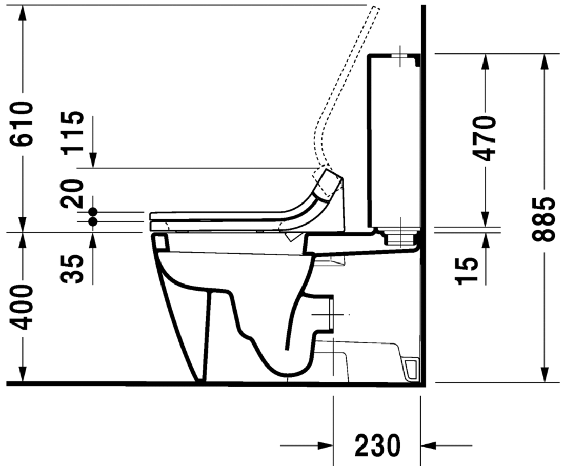 Slika od Starck 2 Toilet close-coupled