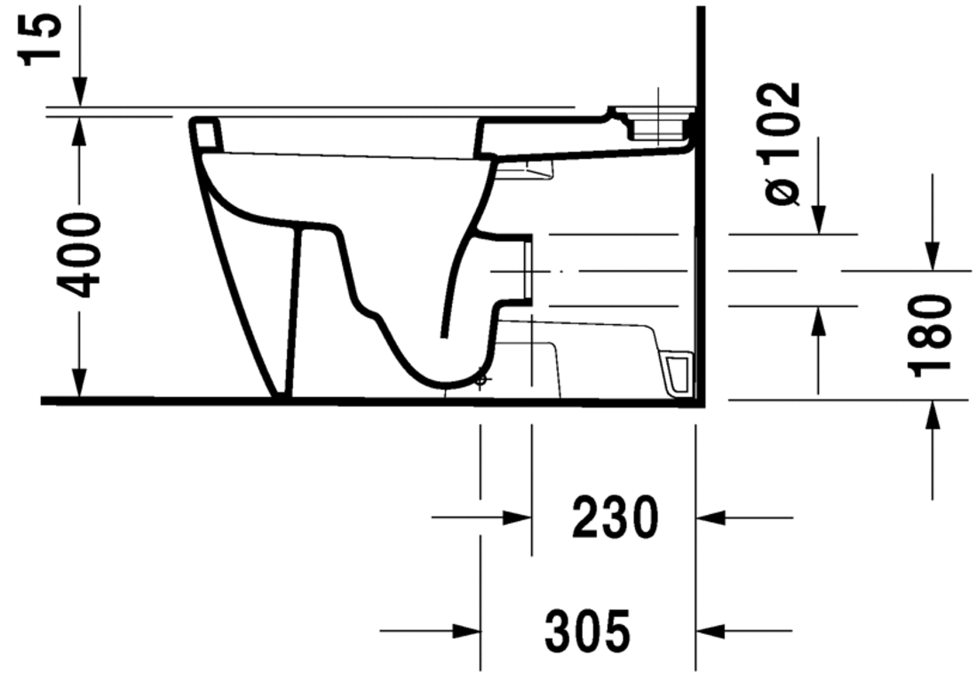 Slika od Starck 2 Toilet close-coupled