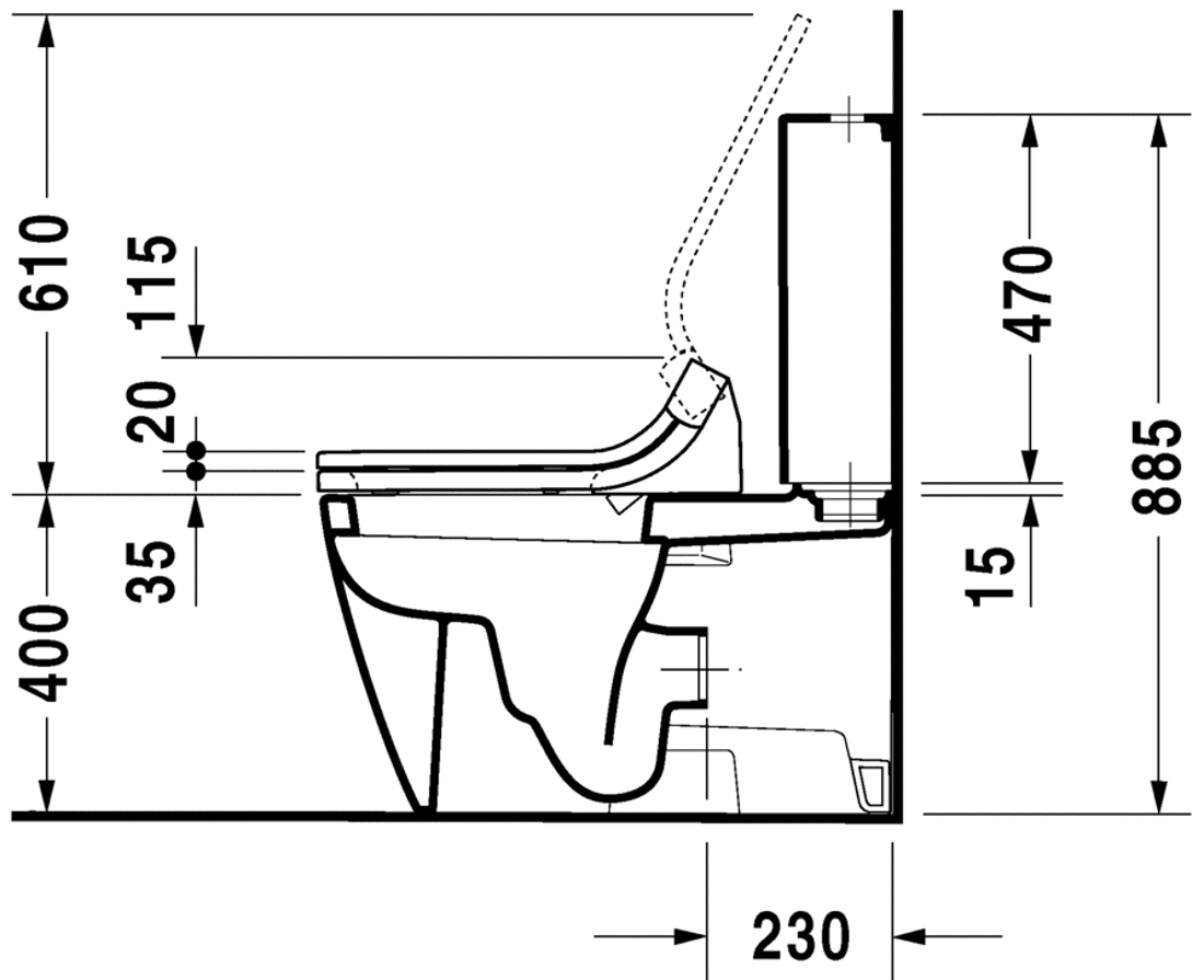 Slika od Starck 2 Toilet close-coupled