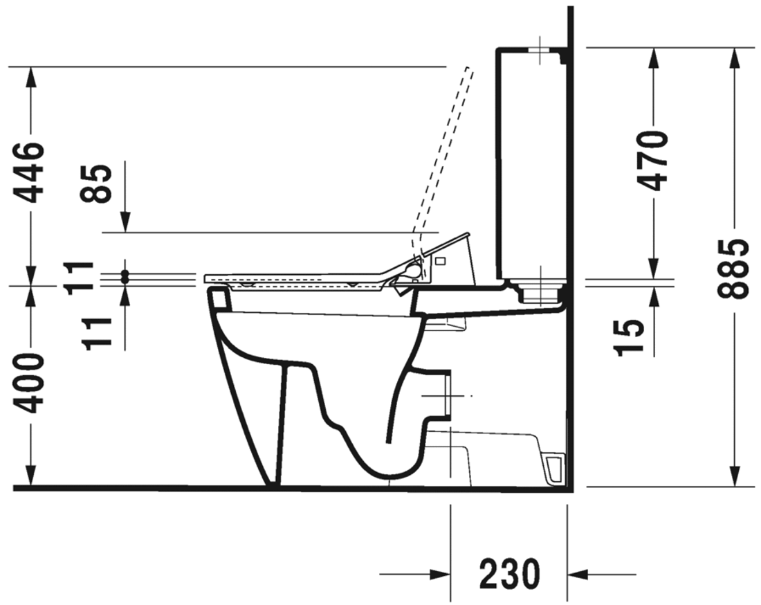 Slika od Starck 2 Toilet close-coupled