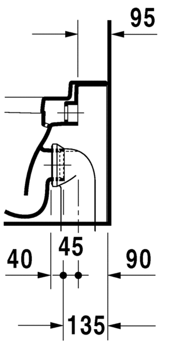 Slika od PuraVida Toilet floor standing