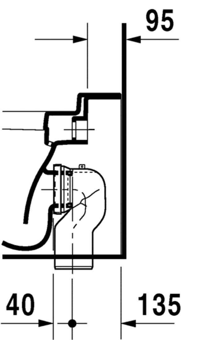 Slika od PuraVida Toilet floor standing