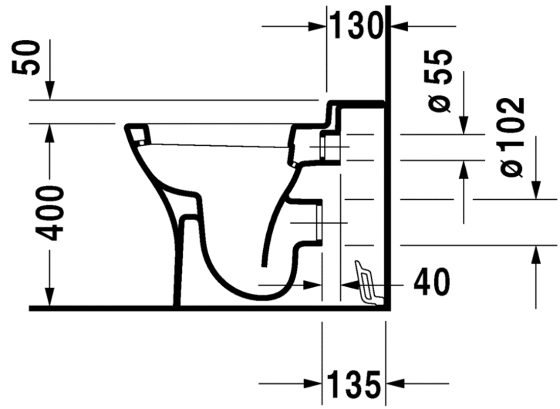 Slika od PuraVida Toilet floor standing
