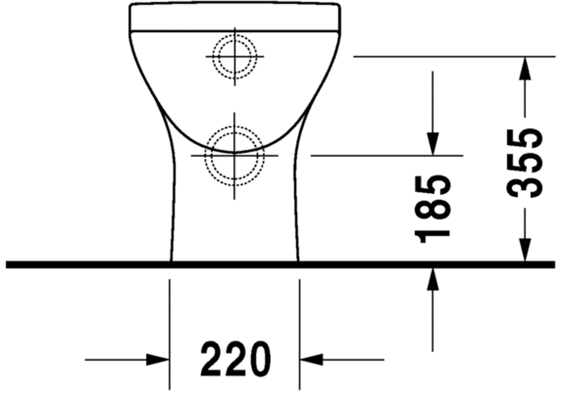 Slika od PuraVida Toilet floor standing