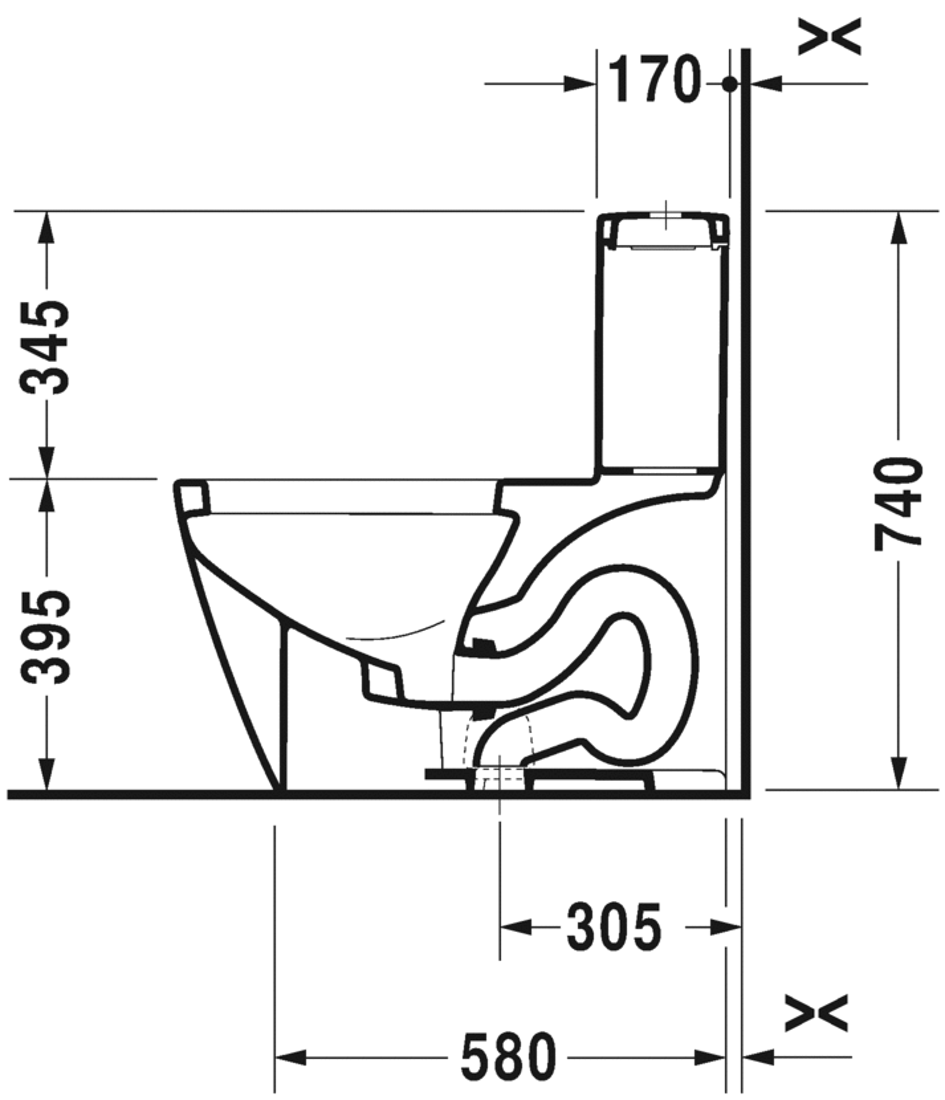 Slika od Starck 2 One-piece toilet