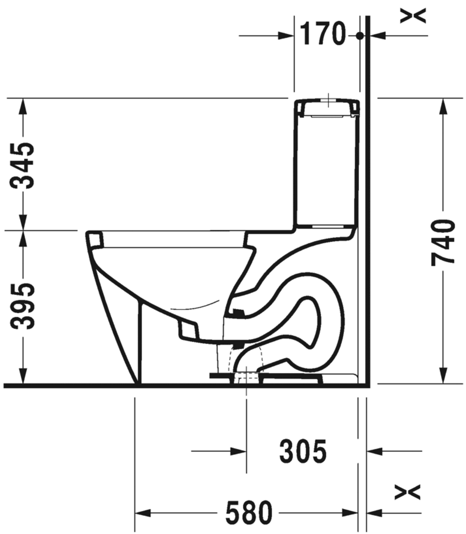 Slika od Starck 2 One-piece toilet