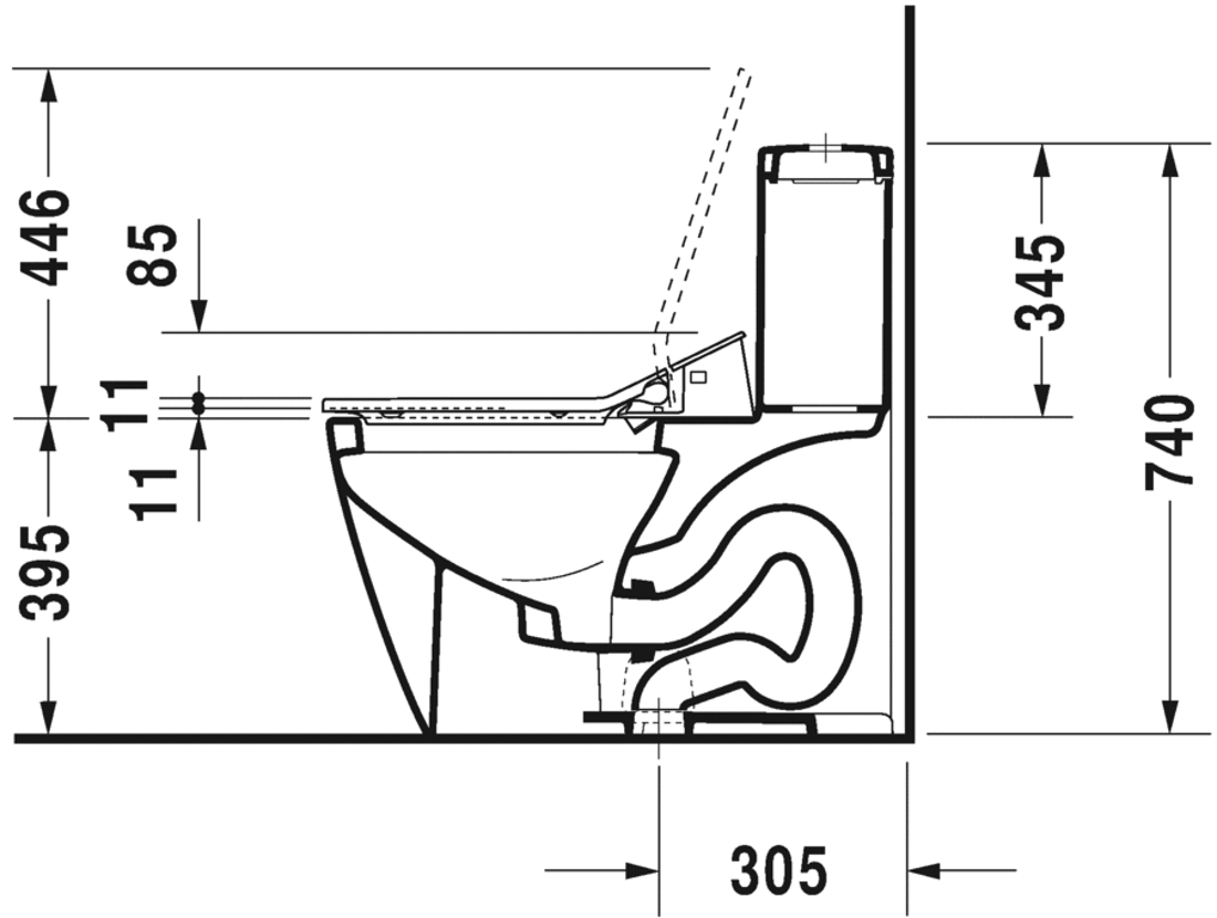 Slika od Starck 2 One-piece toilet