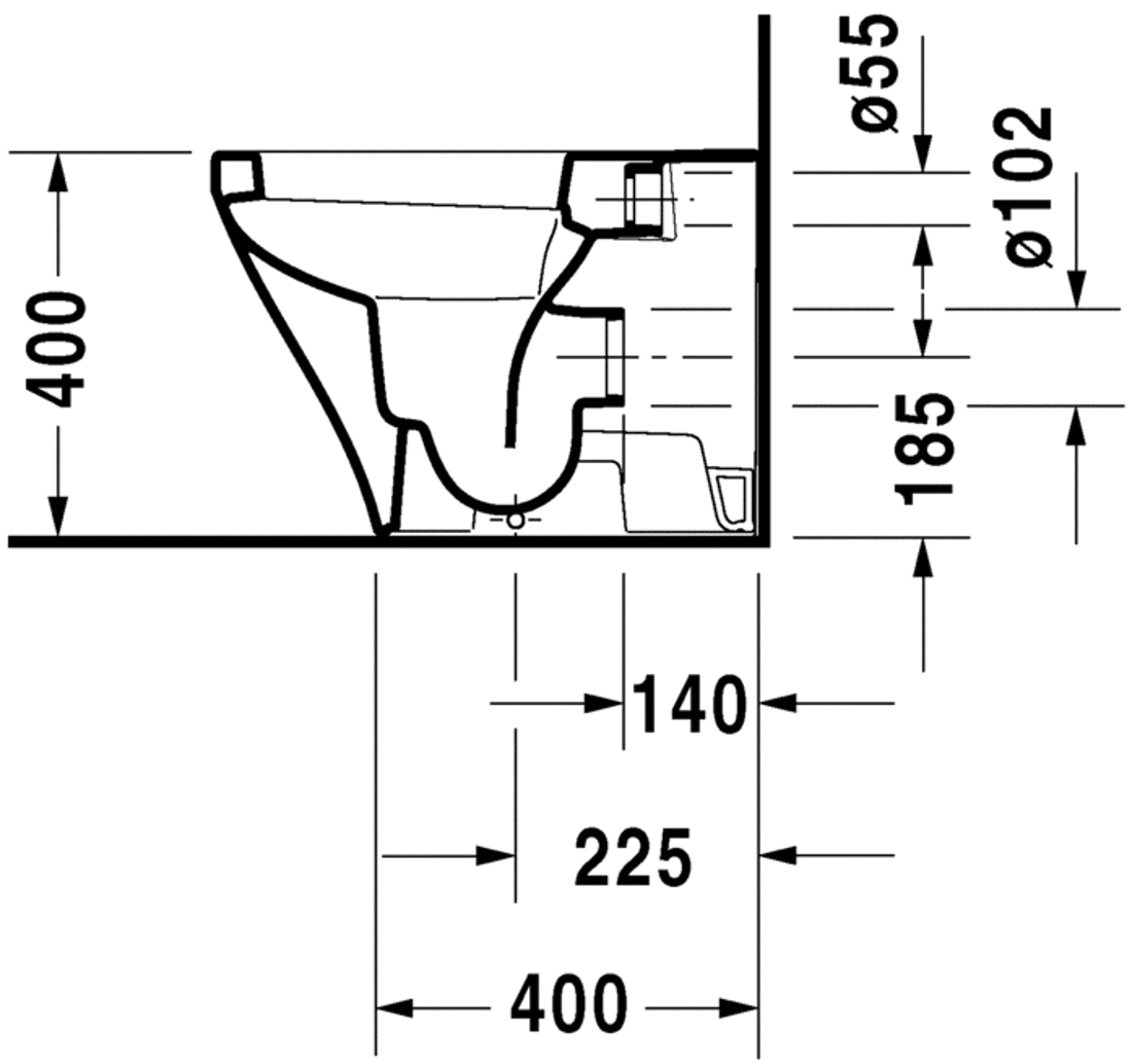 Slika od DuraStyle Toilet floor standing