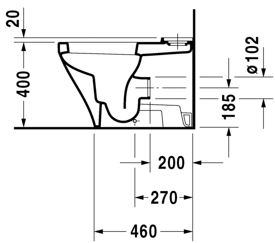 Slika od DuraStyle Toilet close-coupled