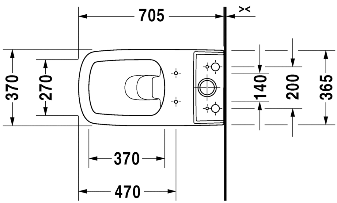 Slika od DuraStyle Toilet close-coupled