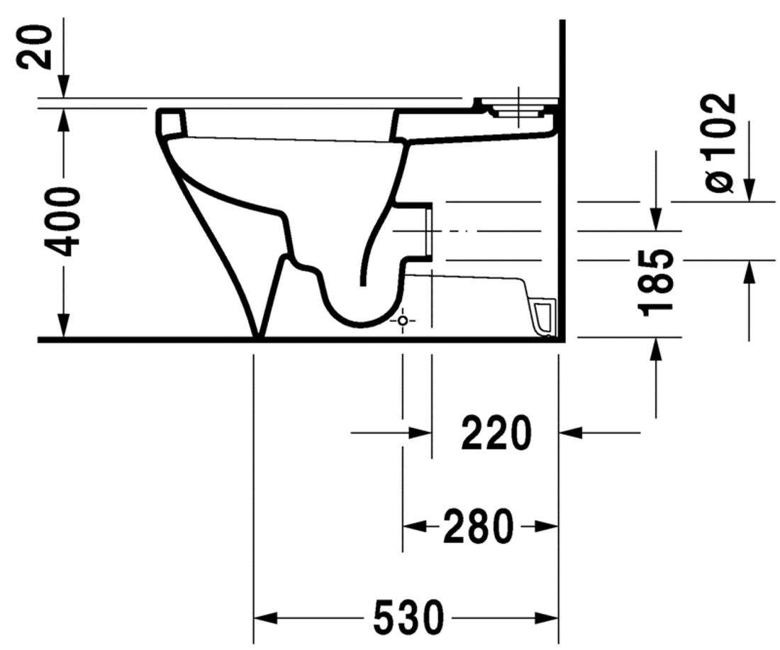 Slika od DuraStyle Toilet close-coupled