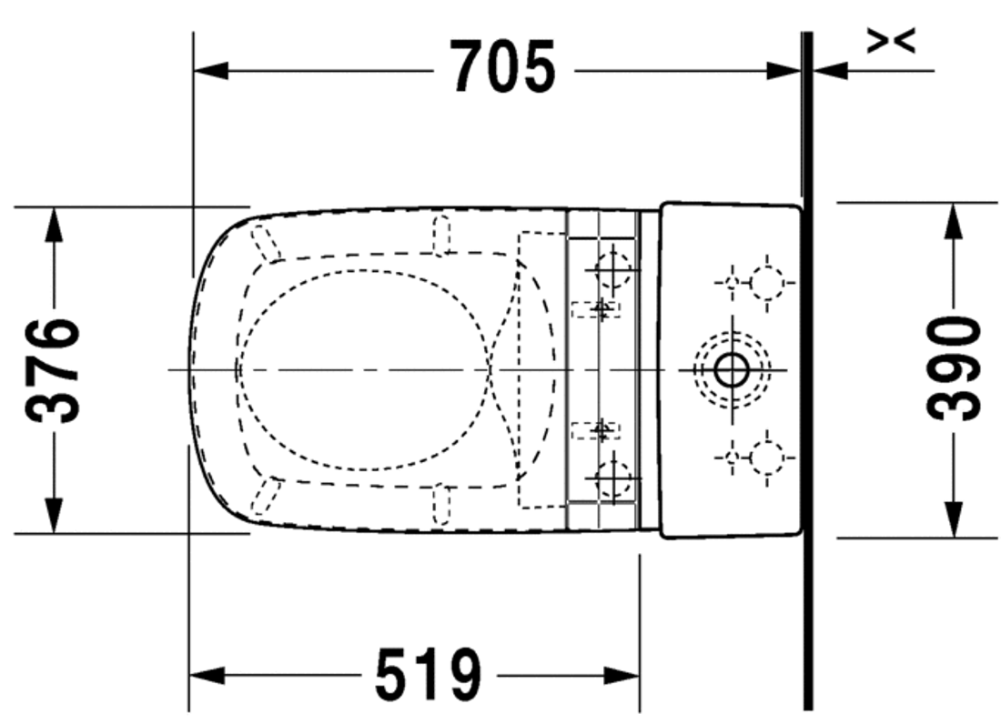 Slika od DuraStyle Toilet close-coupled