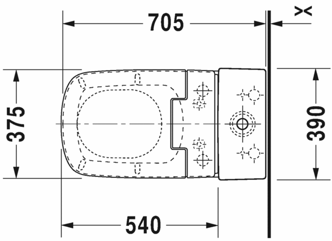 Slika od DuraStyle Toilet close-coupled