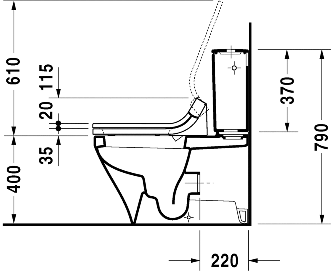 Slika od DuraStyle Toilet close-coupled