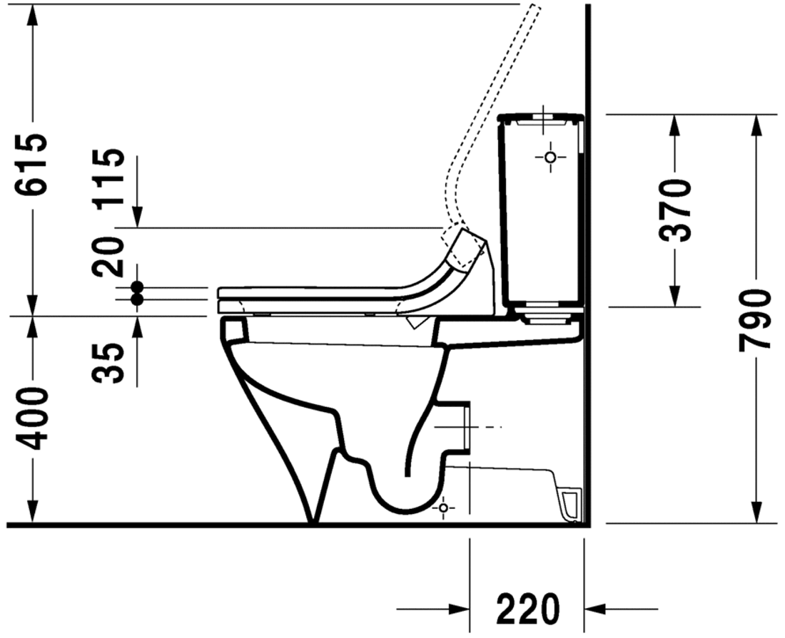 Slika od DuraStyle Toilet close-coupled