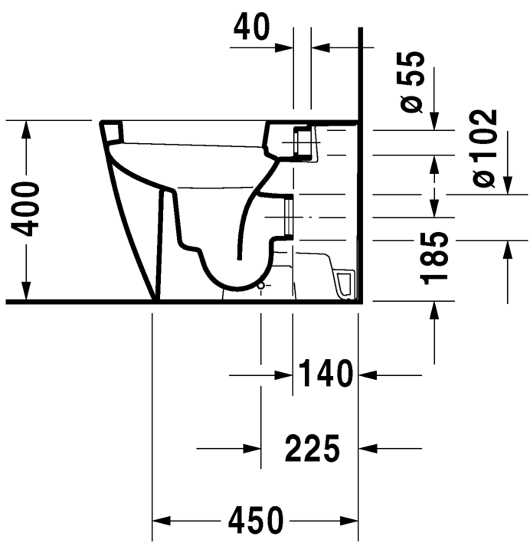 Slika od Happy D.2 Toilet floor standing