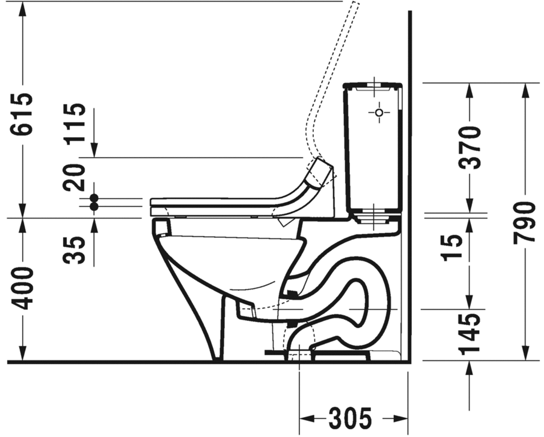 Slika od DuraStyle Two-piece toilet