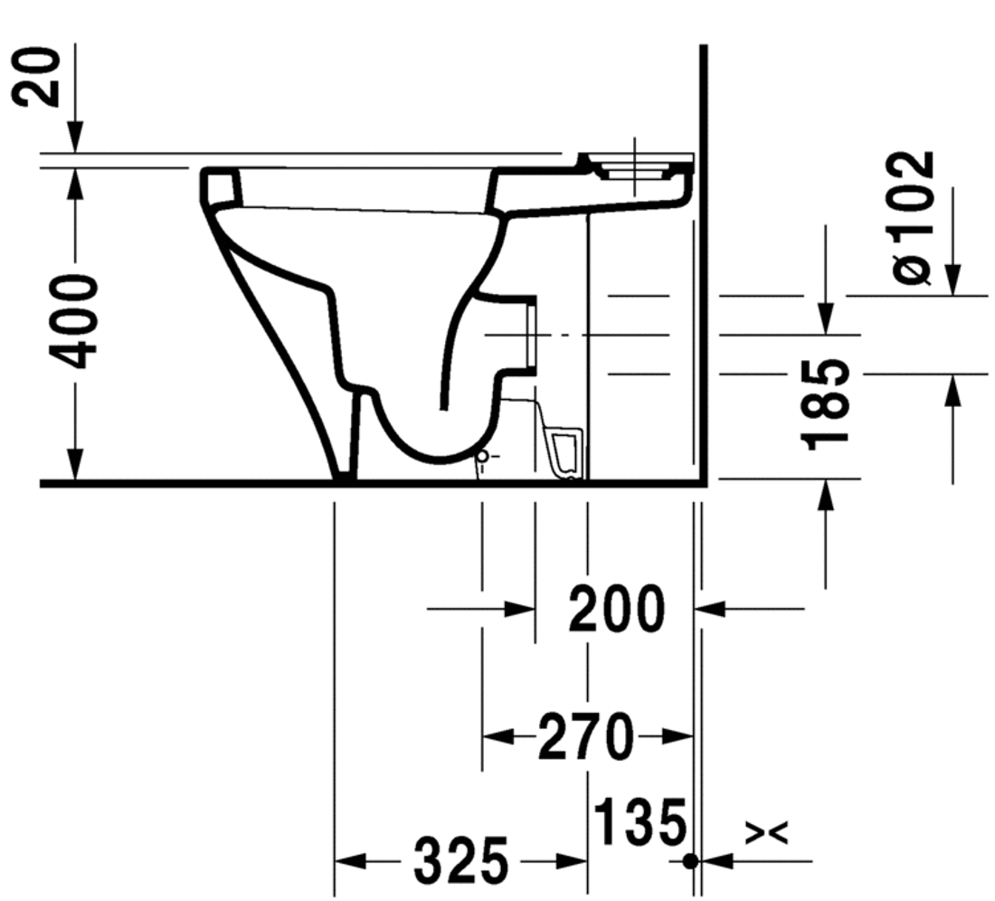 Slika od DuraStyle Toilet close-coupled