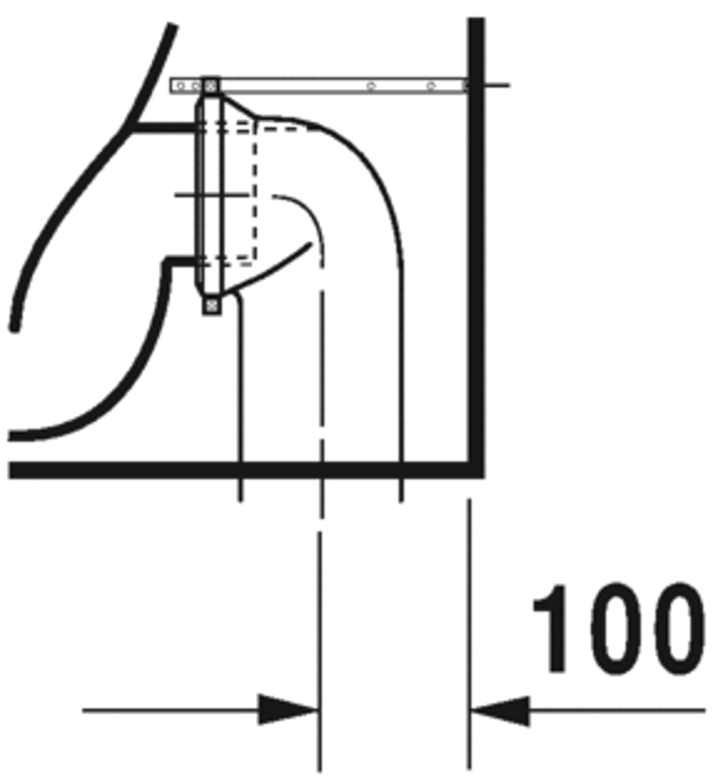 Slika od P3 Comforts Toilet floor standing Duravit Rimless®