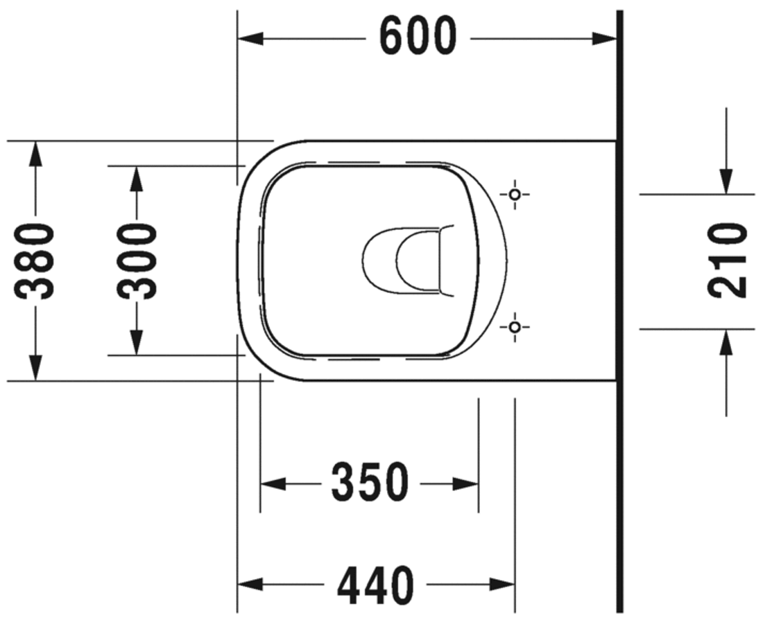 Slika od P3 Comforts Toilet floor standing Duravit Rimless®