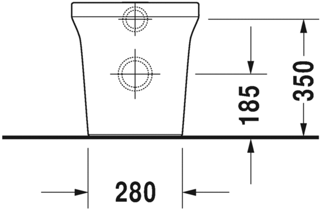 Slika od P3 Comforts Toilet floor standing Duravit Rimless®