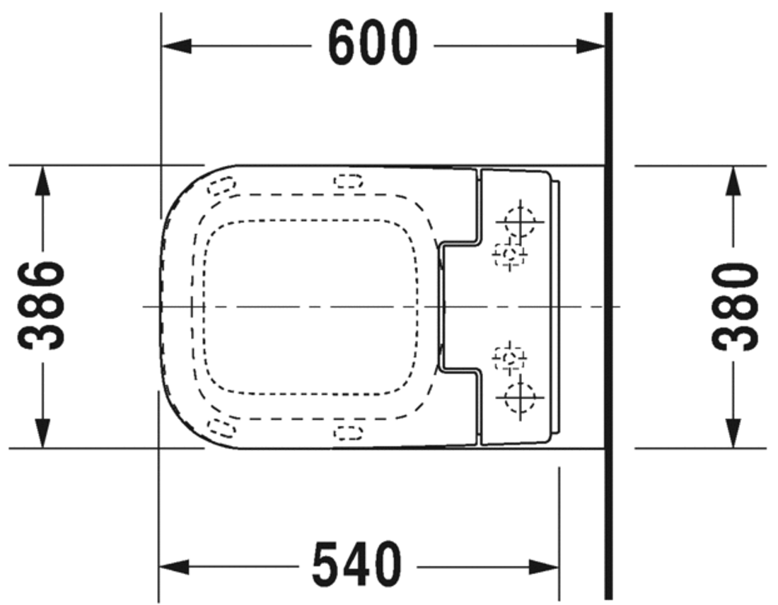 Slika od P3 Comforts Toilet floor standing Duravit Rimless®